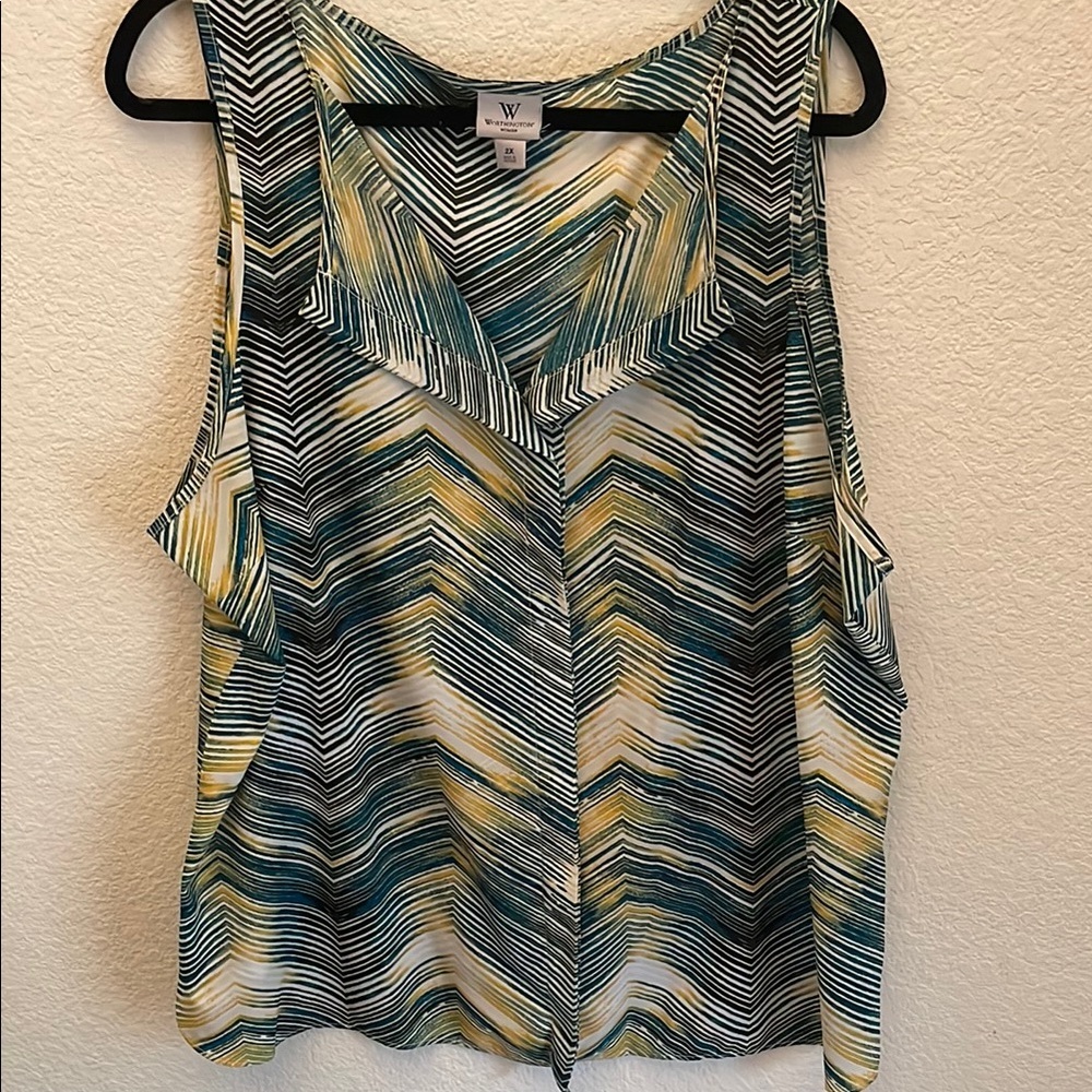 Women's Multicolor Chevron Top
